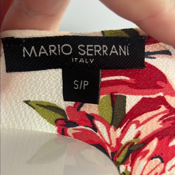 Mario Serrani Red and White Flutter Sleeve Mini Sundress - Picture 2 of 9